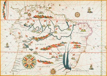 Karte von Amerika, 1878